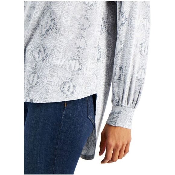 Willow Drive Printed Top Grey Python Combo S - Picture 2 of 3